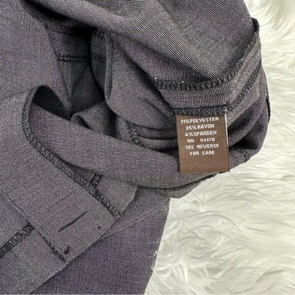 Adrienne Vittadini Women's NWT Black Grey Minimalist Belted Sheath Dress 6/C34 - Picture 6 of 11